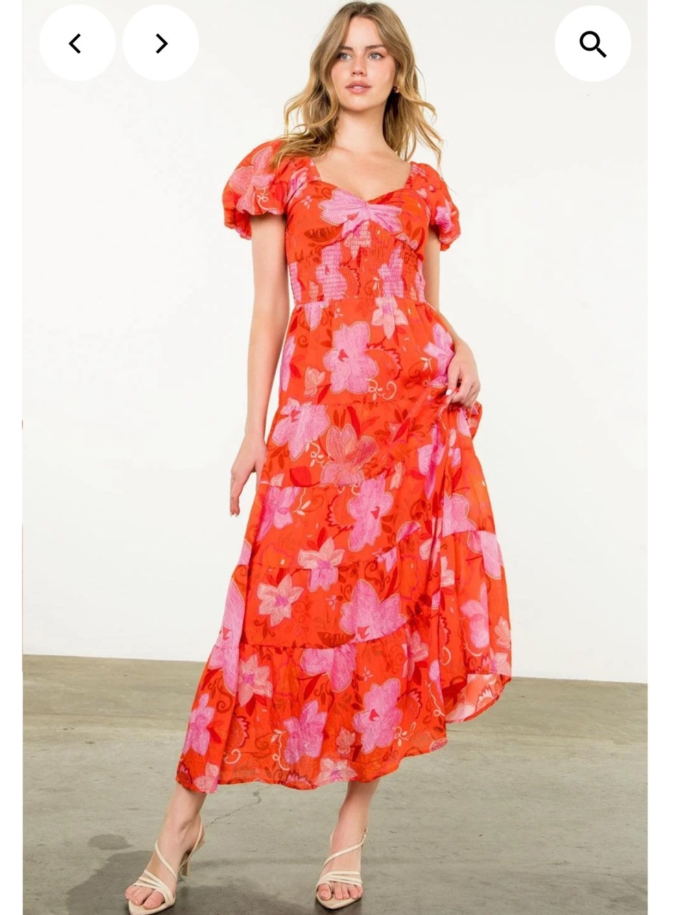 THML Women’s Olivia Maxi Summer Dress Size: M